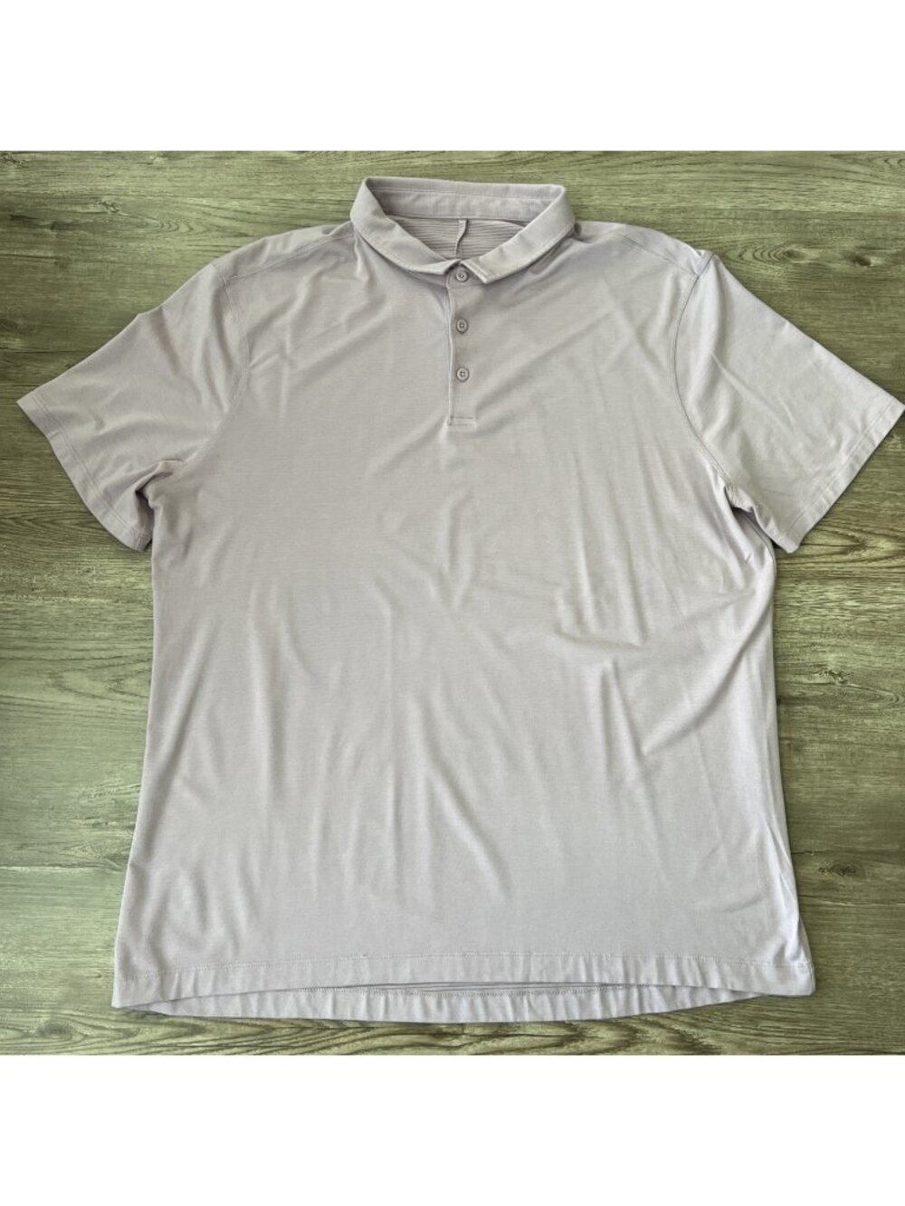 Lululemon Evolution Polo Shirt Mens 2XL Purple Short Sleeve